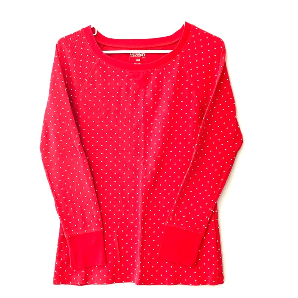 Long sleeved polka dot
